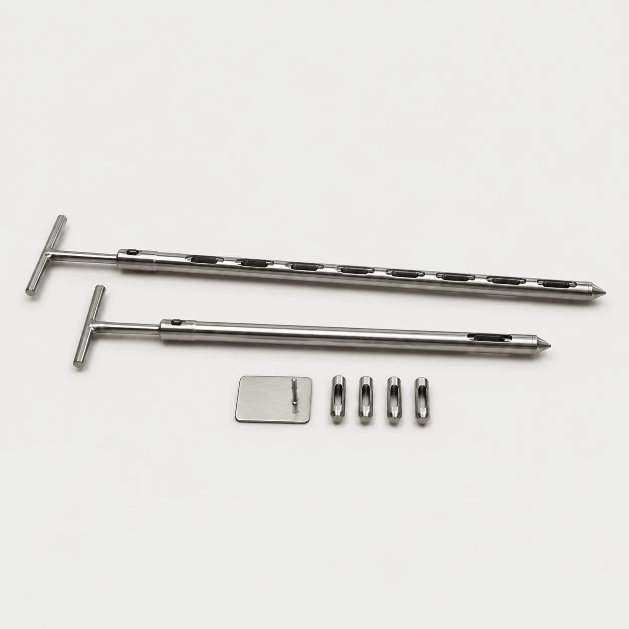 GlobePharma unit-dose powder sampler probes with interchangeable sample dies